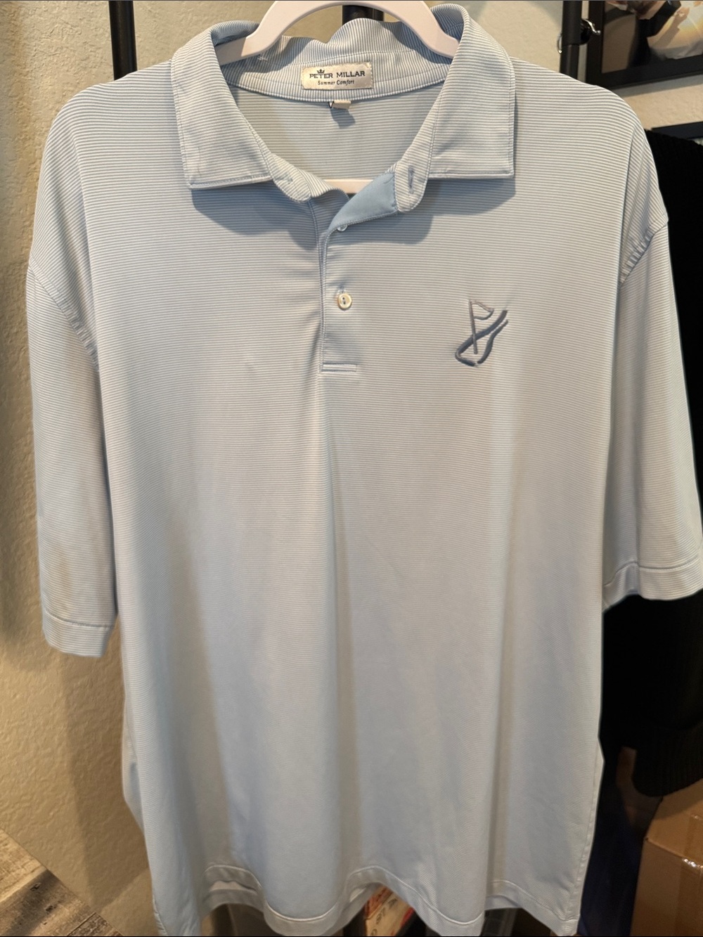 Peter Millar Light Blue Performance Polo